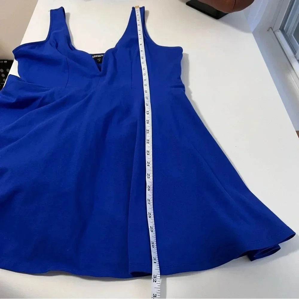 Express Deep V-Wire Skort Fit and Flare Dress Size Large - Picture 9 of 10